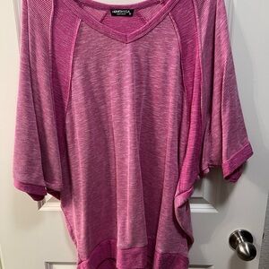 Pink Short Sleeve Women's Top